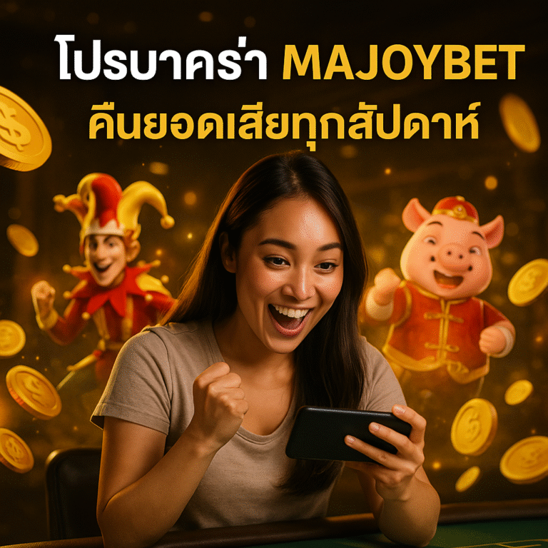 โปรบาคาร่า MAJOYBET คืนยอดเสียทุกสัปดาห์
