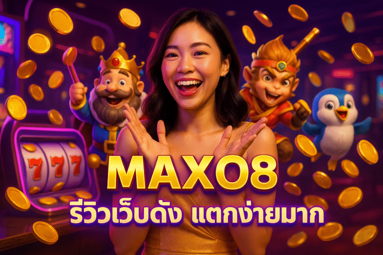 MAXO8 รีวิวเว็บดัง แตกง่ายมาก